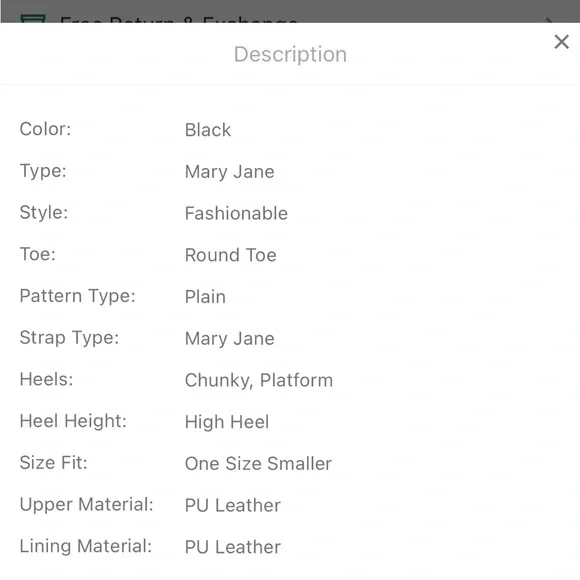 Shein Maryjane Platforms - Picture 6 of 12